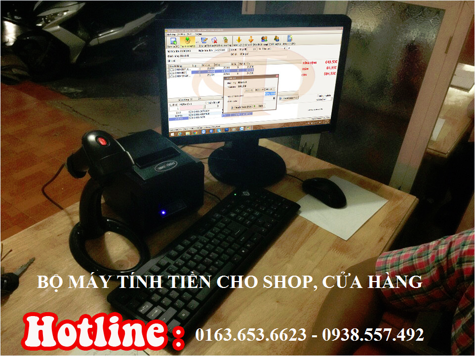 Máy tính tiền giá rẻ cho shop, tạp hóa tại Bình Phước, Tây Ninh