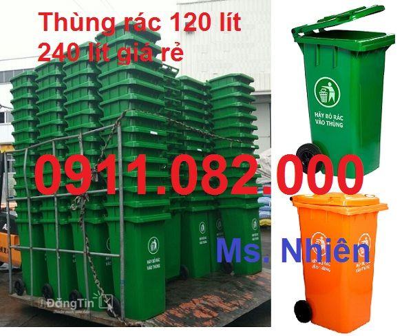 Chuyên sỉ lẻ thùng rác 120L 240L 660L giá rẻ- thùng rác giá rẻ